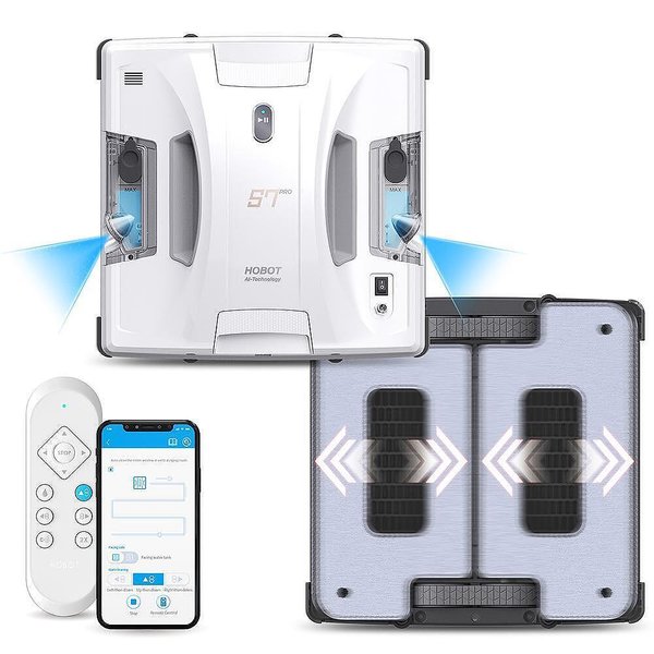 HOBOT 188 - Window Cleaner Robot, Built-in UPS